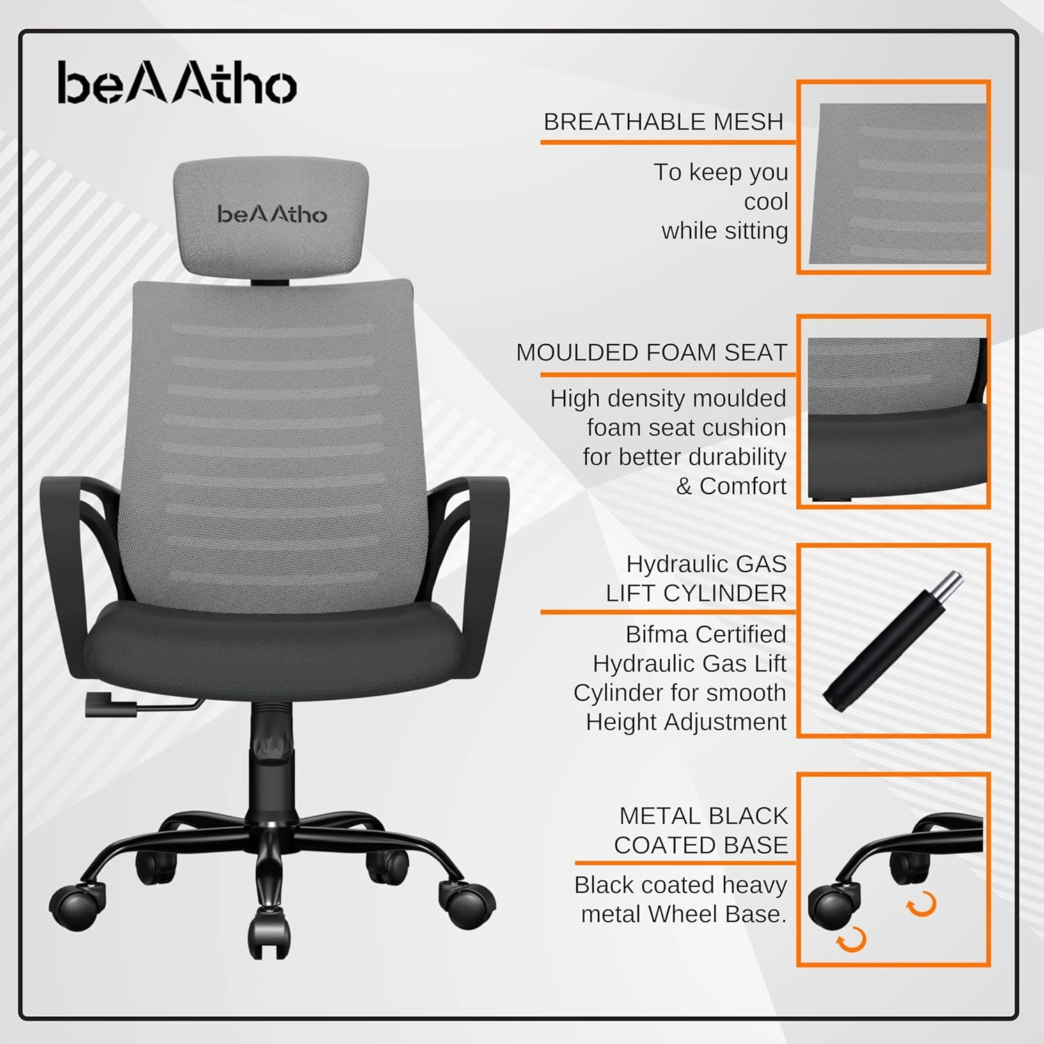 durable swivel office chair