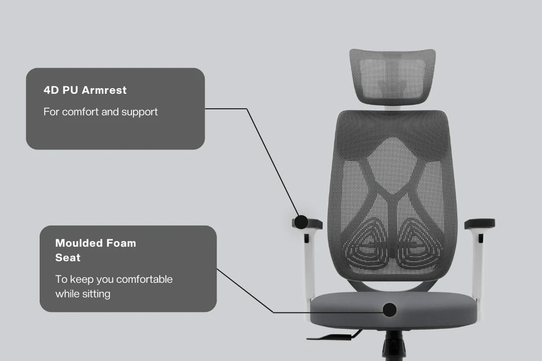 Office chair for productivity enhancement