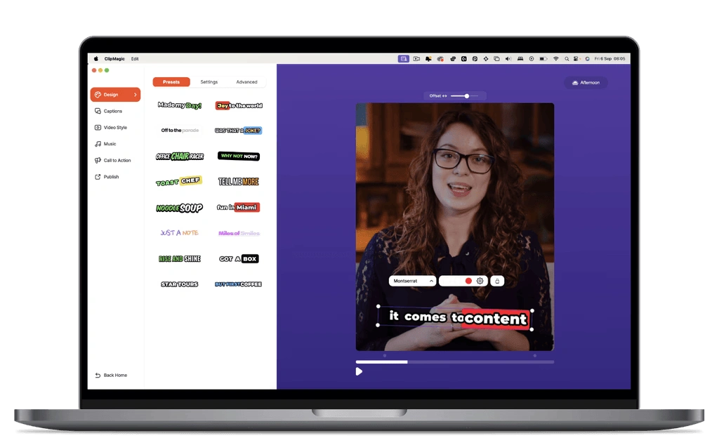 video clips maker ai video caption generator
