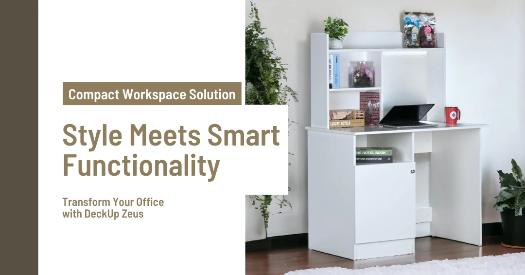 Best office desk for small spaces DeckUp Zeus Engineered Wood Office Desk in Matte Finish