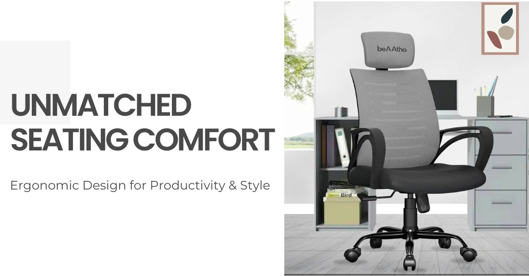 ergonomic office chair The sleek and stylish beAAtho Verona Chair in a modern workspace